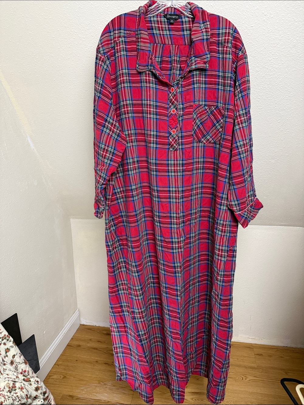 PAJAMAGRAM Red Flannel Nightgown 3X